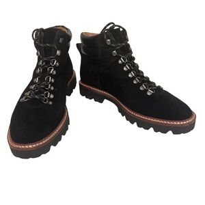 Madewell Citywalk Leather‎ Lugsole Y2K Streetwear Grannycore Boot Black Size 10